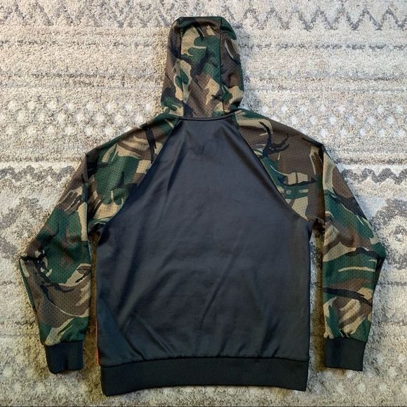 Polo Sport Ralph Lauren Stadium Camo Black Hoodie Small - Picture 2 of 10